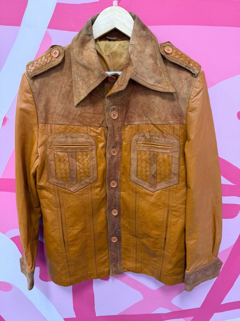 Handmade 1970s leather jacket